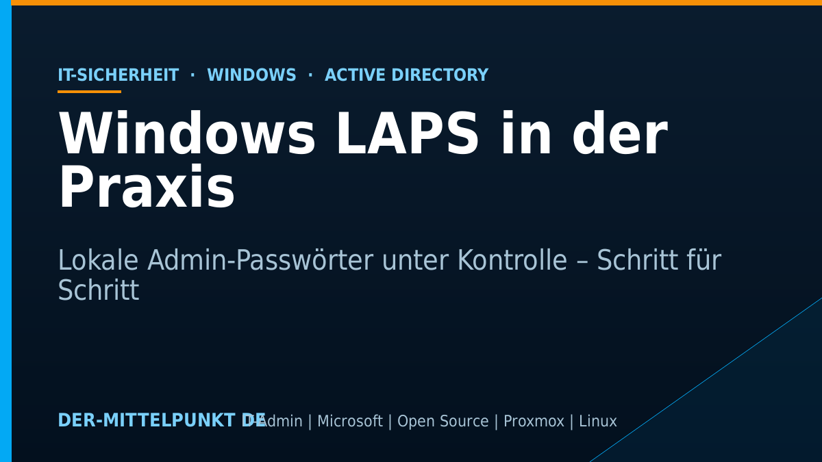 Titelbild: Windows LAPS in der Praxis – lokale Admin-Passwörter unter Kontrolle